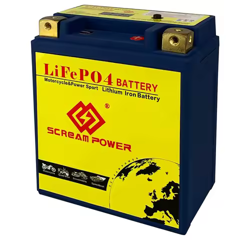 5L-BS Motorcycle Battery Lithium LiFePO4 12V 3Ah 180A Battery for ATV, UTV,Jet Ski,Snowmobile,Quad,M
