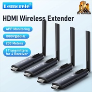 R1030 Lemolele R1030 1TX+3RX HDMI Wireless Video Transmitter 1080P 30HZ Plug and Play 100 meters