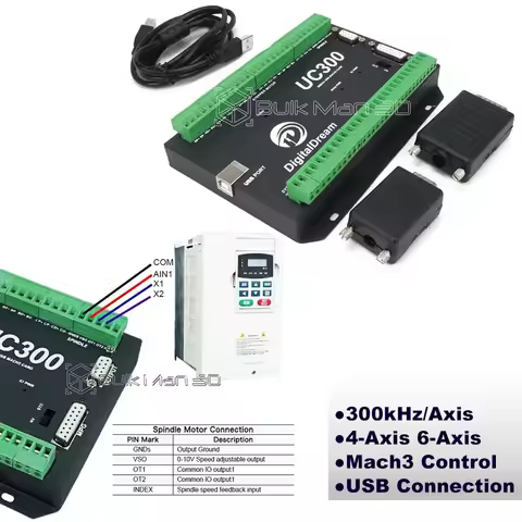 UC300 CNC Controller Board Mach3 software based USB connect 4 Axis 6 Axis Motion Control Card for CN