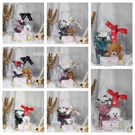 GIFT BAG FLOWER Kado Wisuda Buket Bunga Boneka Cewek Cowok | Kado