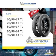 พร้อมส่ง โปรโมชั่น MICHELIN ยาง TUBELESS (ไม่ใช้ยางใน) ยางนอก มิชลิน ลาย CITY EXTRA ขอบ 14  17 ส่งทั