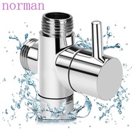 NORMAN 3 Way Shower Head Diverter Valve, Three Function Brass 3 Way Switch Faucet Valve, Shower Fauc
