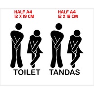 Toilet Label Men and Women,Label Tandas Lelaki dan Wanita