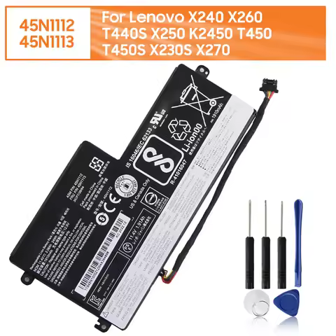 45N1112 45N1113 Replacement Battery For Lenovo ThinkPad X240 X260 T440S X250 K2450 T450 T450S T470P 