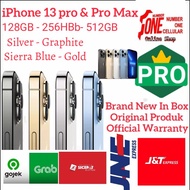 iphone 13 pro max 13 pro 100% new garansi resmi ibox - graphite 13 pro max 256