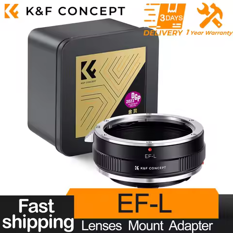 K&F Concept EOS-L Lens Mount Adapter for Canon EOS (EF/EF-S) Lens to Sigma Leica Panasonic L Mount M