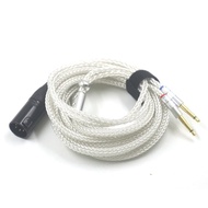 16 Core Pure Silver OCC Earphone Cable Upgrade Balanced XLR 2.5/4.4mm For Final Audio D8000 AFDS D80