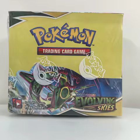 360Pcs English Pokémon TCG: Sword Shield Evolving Skies Booster Box Pokemon trade card 36 Pack Box R