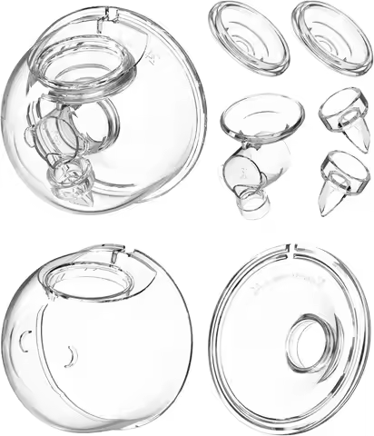 Wearable Breast Pump Accessories Silicone Flanges Breast Shield Valve Diaphragm Linker Collection Cu