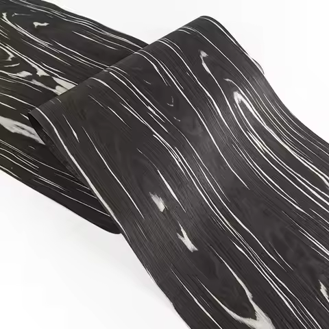 250cm ×55cm Reconstituted Black Burl Wood Veneer Sheet,For Interior Automotive Furniture Wall Panel 