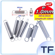 Extension Spring na Yari sa 304 Stainless Steel d=1.0mm,OD6/8mm,L=25~120mm [TF-FC-1]