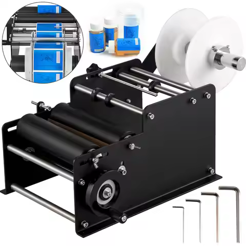 MT-30 Round Bottle Labeling Machine Manual Label Applicator, 20-40 Pcs/min / 26-130 mm Label Width