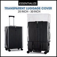 SG PVC Luggage Transparent Cover - Waterproof Plastic Protector Suitcase &amp; Bag Travel 20 22 24 26 28 30 Inch 行李箱 保护套