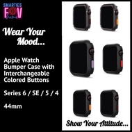 Apple Watch Bumper Case with Colored Buttons for Apple Watch Series 6 / 5 / SE / 4 (44mm)