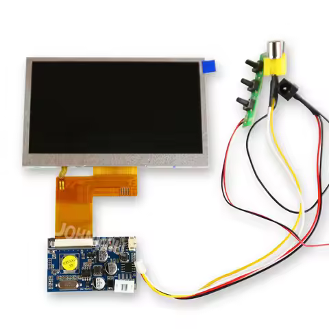 4.3" LCD Display RGB 480x272 with 2 AV,LCD+AV Driver Board Module Kit for Car Digital Photo Frame Mu