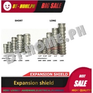 cod☑EXPANSION SHIELD /EXPANSION BOLT 1/4, 5/16, 3/8, 1/2, SHORT AND LONG