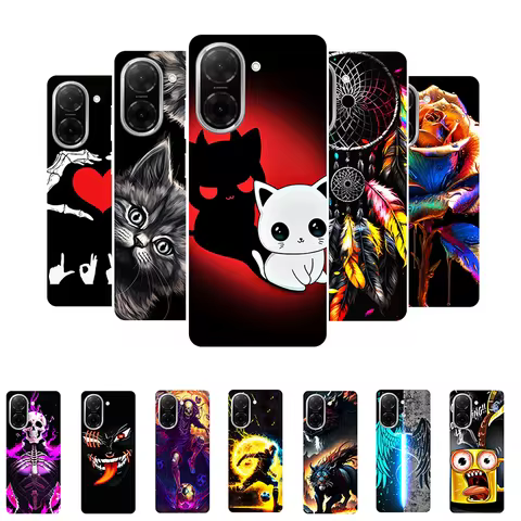Poco C71 Case For Xiaomi Poco C71 Global Version Case Cute Cat TPU Soft Phone Cover For Fundas Poco