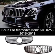 Front Grille Bumper Grill Mask Grid Tuning Accessories For Mercedes Benz GLC X253 2015-2018 220 250 
