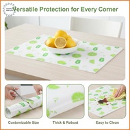 [LS] 4Pcs Food Safe EVA Refrigerator Mat Waterproof Anti-Oil Cuttable Washable Fridge Liner for Kitc