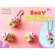 GANTUNGAN Baby Patrick Flexi Keychain – Flexible Keychain with Ikonik Character Baby Patrick NK 6 A5