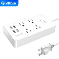 ORICO US Plus USB Power Strip 1.5M Extension Socket 2 AC 4 AC Outlet Surge Protector Electronic Stri