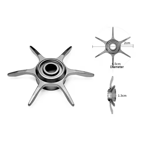 65mm Aluminum Star Drag Aluminum Alloy DIY Upgrade Baitcasting Reel Accessories Six Star Brake Fishi