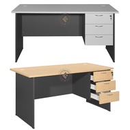 4ft 5ft 6ft Office Table with Hanging Drawer 3D / Writing Table Study Desk / Meja Tulis Pejabat Ofis
