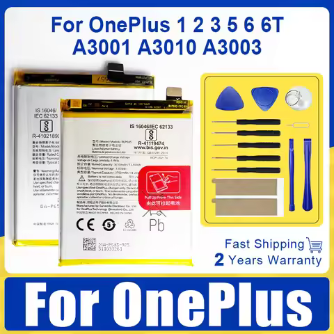 XDOU New BLP637 BLP571 BLP597 BLP613 BLP633 BLP657 BLP685 Battery For OnePlus 1 2 3 3T 5 5T 6 6TA300