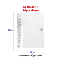 A5 BINDER KOREA (QUALITY HARD COVER) Photocard Binder Sleeve Toploader Ring File Photo Card Holder K