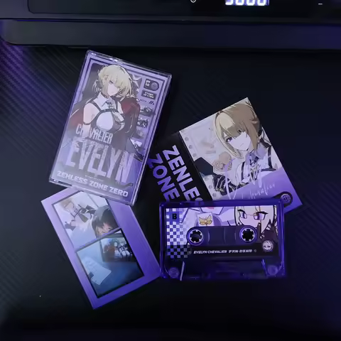Game Zenless Zone Zero Evelyn Chevalier Music Tape Greatest Hits OST Album Cassette Cosplay Walkman 