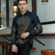 Enzy Batik Shirt For Men Wanara - Navy