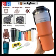 BotolAir 304 Stainless Steel Handheld Tumbler Hot or Cold Thermos WaterBottle with Straw Handle900ML