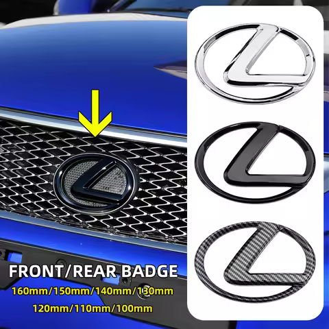3D ABS Car Styling Rear Trunk Emblem Front Grille Logo For Lexus F SPORT ES UX 300e GS GX IS LS LX C