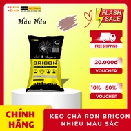 Bricon Tile Grouting Adhesive 1 KG - used for wood tiles, brown-toned imitation wood - Brown