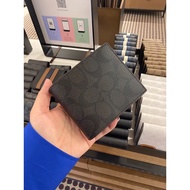 100% Authentic Coach Men Wallet Logo (black)