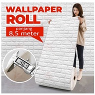 3D WALLPAPER ROLL 8.5M BRICK MOTIF BRICK WALLFOAM BRICK WALLPAPER FOAM BRICK MODERN TOP QUALITY