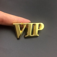 Personalized VIP Car Badge Side Sticker, Metal Tail Emblem, Scratch-Resistant Letter Decal 67g6