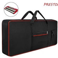 PRESTON Keyboard Bag, 61/76/88 Key Waterproof Instrument Keyboard Case, Durable Anti Shock 600D Oxford Thicken Piano Storage Bag Carring Box