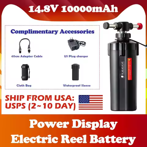 14.8V 10Ah Sea Fishing Electric Reel Battery For SHIMANO DAIWA ECOODA Droplet Wheel Power Display 10