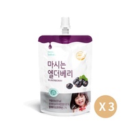 【韓國bebefood】寶寶福德 接骨木莓果汁 3入組