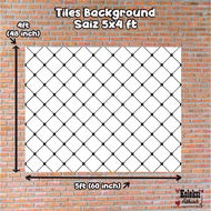 Tiles Background untuk hiasan dinding kelas/hiasan papan kenyataan/black & white