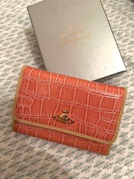 Vivienne Westwood Wallet 鱷魚紋粉紅銀包