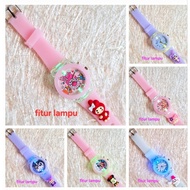 Cute sanrio character girls' watch with led lights kids watch girls watch for girls