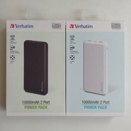 [全新未開]Verbatim 10000mah 2 port power bank 尿袋 充電池