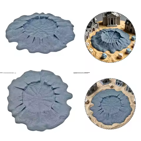 Craters For DnD Terrain Scenery Tabletop Miniatures Crater Scatter Terrain Alternate Wargaming Minia