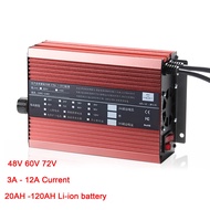 48V 60V 72V 3A-12A Battery Charger Li-ion Lithium Battery Charger 3A - 12A  Curren Adjust Fast Charge for ebike Lithium