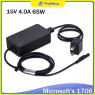 Adapter Microsoft Surface Charger 15V 4A 65W สายชาร์จ Surface Pro 7 3/4/5/6 8 9 X แล็ปท็อป Book Go Laptop