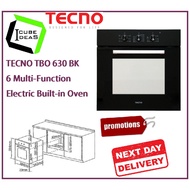 TECNO TBO 630BK 6 Multi-Function Electric Built-in Oven | EXPRESS FREE DELIVERY
