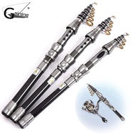 Telescopic Fishing Rod Portable Spinning Fishing Rod Pole Travel Sea Boat Rock Fishing Rod Carbon Fi