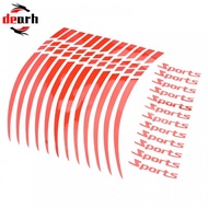 High Visibility Reflective Motorcycle Bicycle Wheel Rim Sticker 18 21 Inch Sport